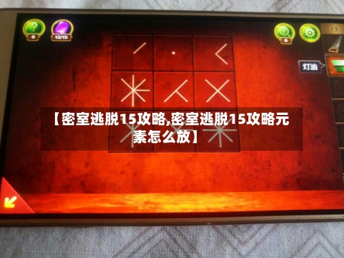 【密室逃脱15攻略,密室逃脱15攻略元素怎么放】-第2张图片